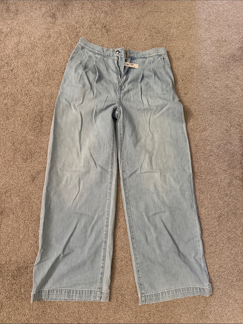 Madewell Harlow Wide-Leg Trouser Jeans Lightwash Size 26 NWT